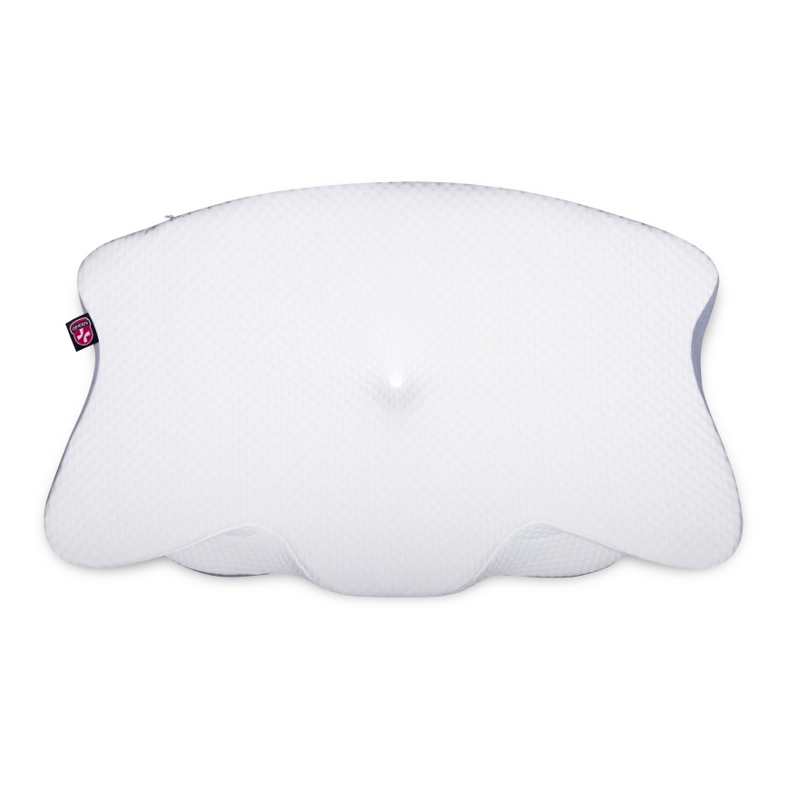 CONNECT IT CFH-6032-WH - Almohada anatómica Gemini blanco/gris