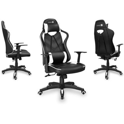 CONNECT IT CGC-0700-WH - Silla gaming LeMans Pro negro/blanco