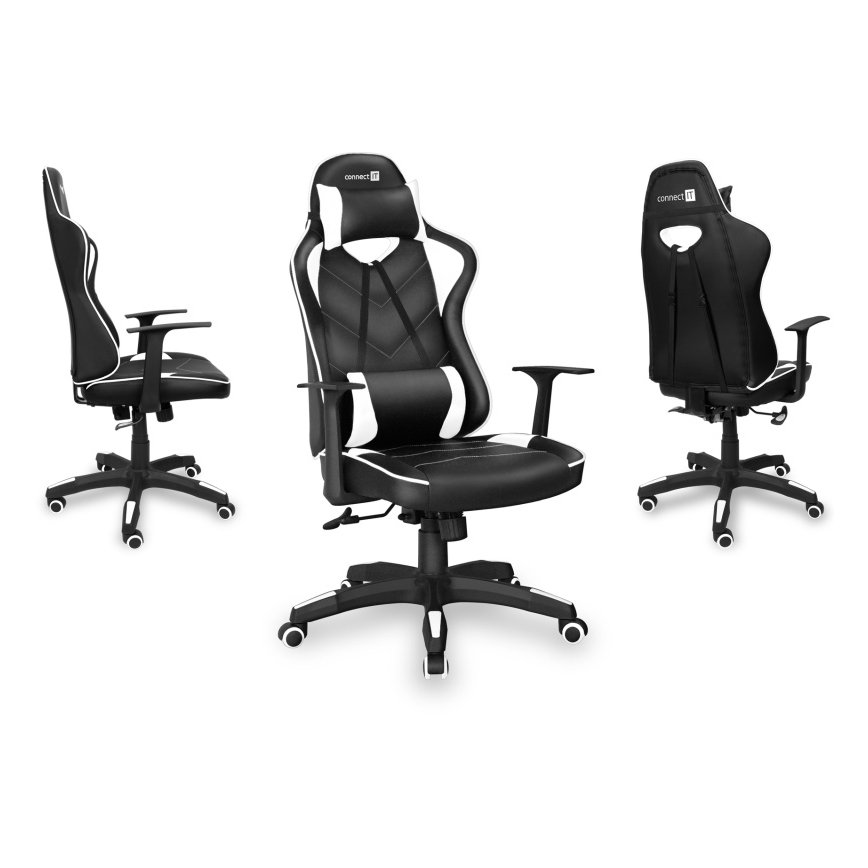 CONNECT IT CGC-0700-WH - Silla gaming LeMans Pro negro/blanco