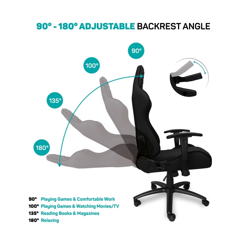 CONNECT IT CGC-1200-BK - Silla gaming Monaco Pro negra