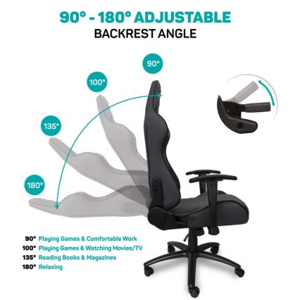 CONNECT IT CGC-1200-GY - Silla gaming Monaco Pro gris/negro