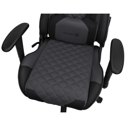 CONNECT IT CGC-1200-GY - Silla gaming Monaco Pro gris/negro