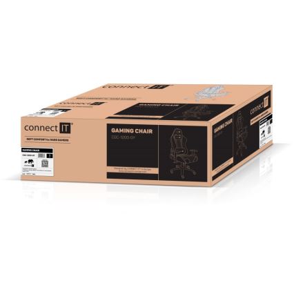 CONNECT IT CGC-1200-GY - Silla gaming Monaco Pro gris/negro