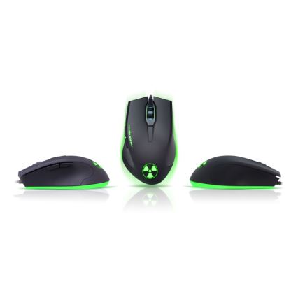CONNECT IT CI-1128 - LED Ratón gaming con cable 1000/1200/1600/3200 DPI negro