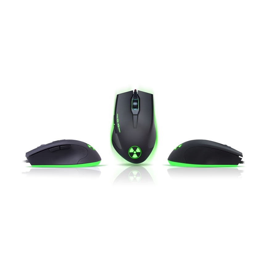 CONNECT IT CI-1128 - LED Ratón gaming con cable 1000/1200/1600/3200 DPI negro