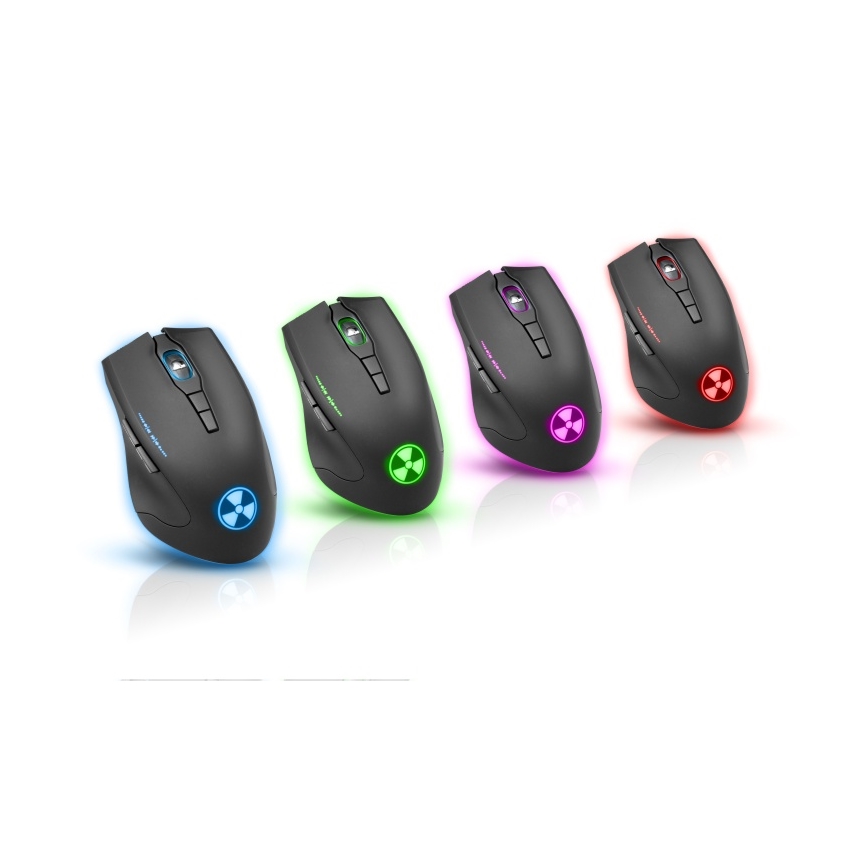 CONNECT IT CI-1128 - LED Ratón gaming con cable 1000/1200/1600/3200 DPI negro