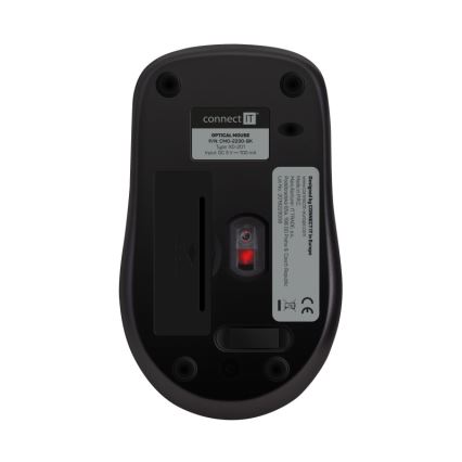 CONNECT IT CMO-2230-BK - Ratón inalámbrico silencioso MUTE 1200 DPI 1xAA negro