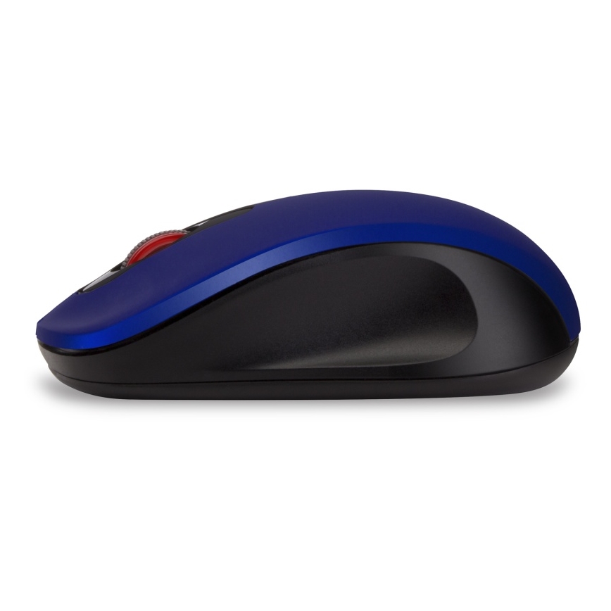 CONNECT IT CMO-2230-BL - Ratón inalámbrico silencioso MUTE 1200 DPI 1xAA negro/azul