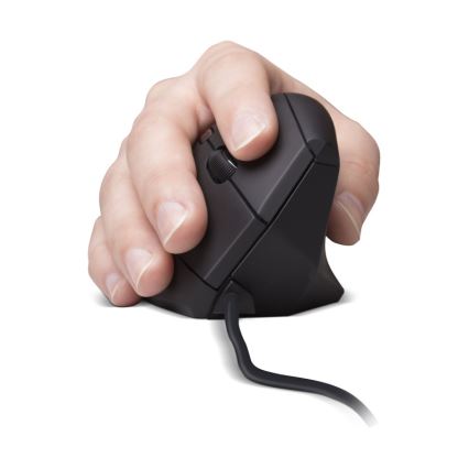 CONNECT IT CMO-2500-BK - Ratón ergonómico alámbrico Verti Wire 1000/1600 DPI negro