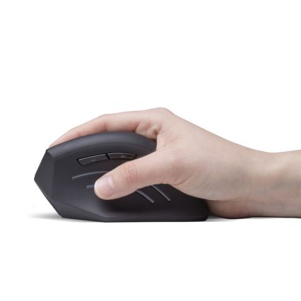 CONNECT IT CMO-2510-BK - Ratón inalámbrico ergonómico Verti Wireless 800/1200/1600 DPI 2x AAA negro