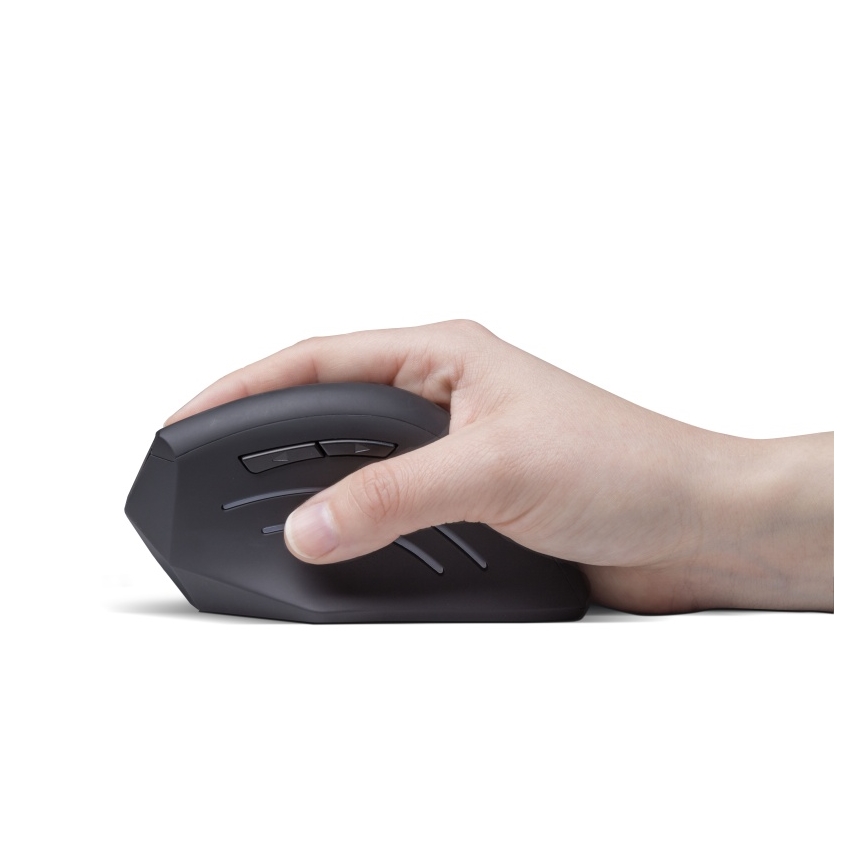 CONNECT IT CMO-2510-BK - Ratón inalámbrico ergonómico Verti Wireless 800/1200/1600 DPI 2x AAA negro