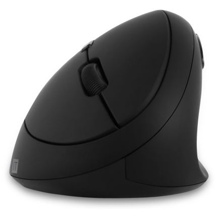 CONNECT IT CMO-2600-BK - Ratón inalámbrico ergonómico 800/1200/1600 DPI, 1x pila AA, negro