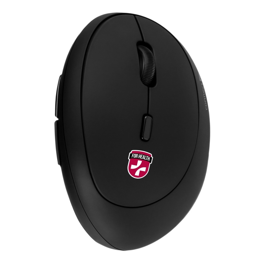 CONNECT IT CMO-2600-BK - Ratón inalámbrico ergonómico 800/1200/1600 DPI, 1x pila AA, negro