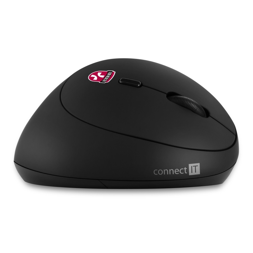 CONNECT IT CMO-2600-BK - Ratón inalámbrico ergonómico 800/1200/1600 DPI, 1x pila AA, negro