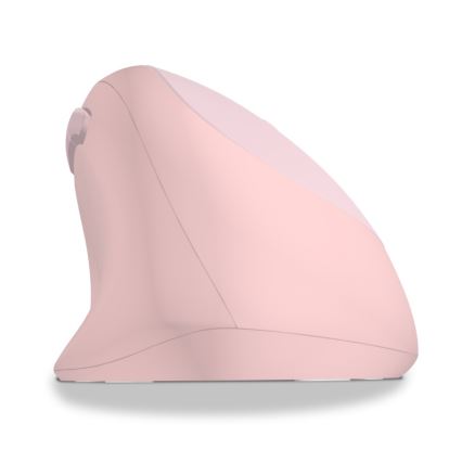 CONNECT IT CMO-2600-PK - Ratón inalámbrico ergonómico 800/1200/1600 DPI, 1 pila AA, color rosa