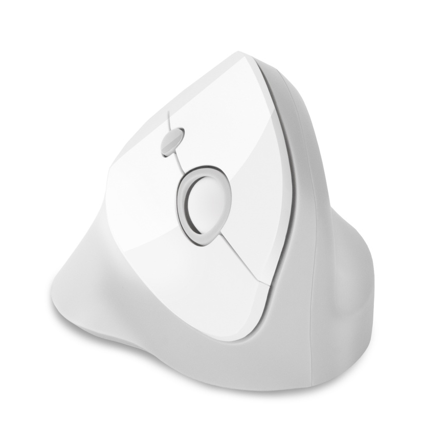 CONNECT IT CMO-2700-WH - Ratón ergonómico inalámbrico 800/1200/1600 DPI 1xAA blanco