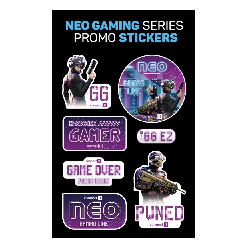 CONNECT IT CMO-3591-BK - LED RGB Ratón gaming con cable 500-7200 DPI negro