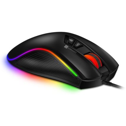 CONNECT IT CMO-3591-BK - LED RGB Ratón gaming con cable 500-7200 DPI negro