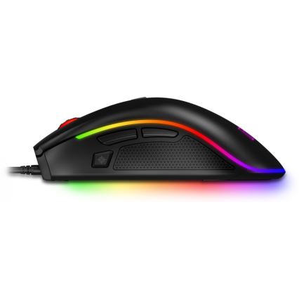 CONNECT IT CMO-3591-BK - LED RGB Ratón gaming con cable 500-7200 DPI negro