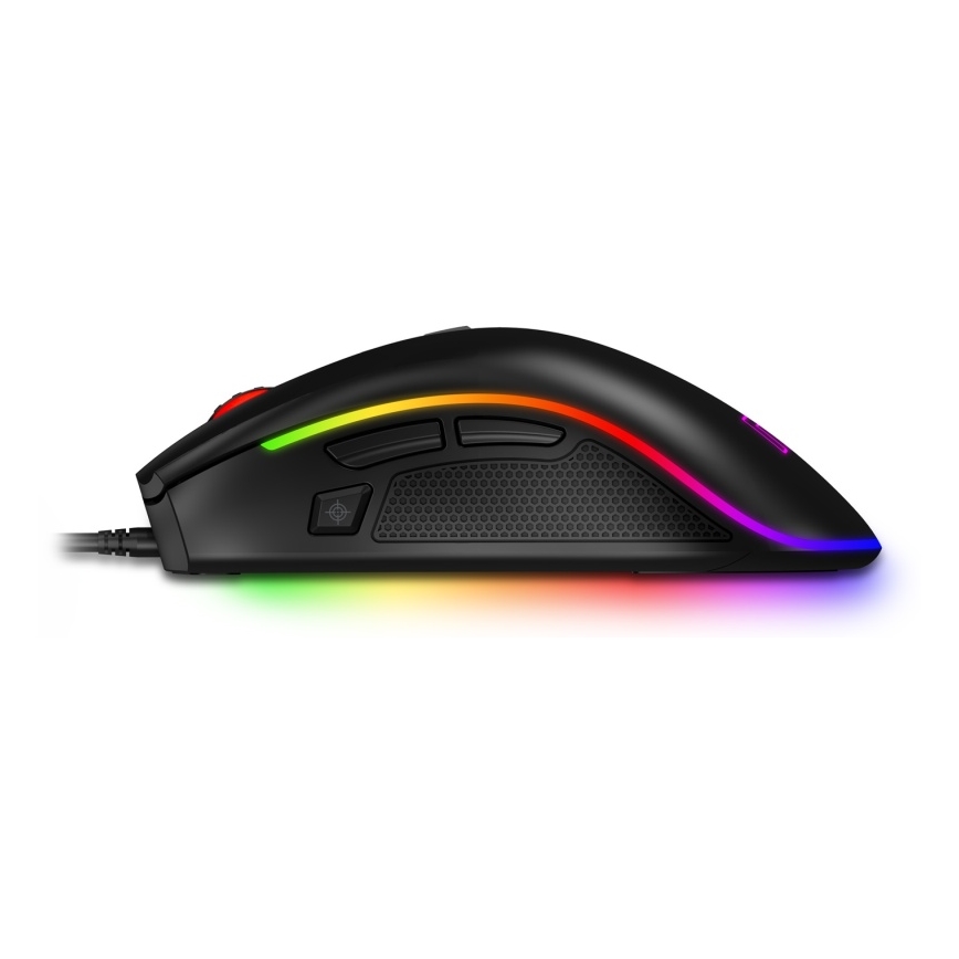 CONNECT IT CMO-3591-BK - LED RGB Ratón gaming con cable 500-7200 DPI negro