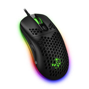CONNECT IT CMO-5511-BK - LED RGB Ratón gaming con cable 200-12800 DPI negro