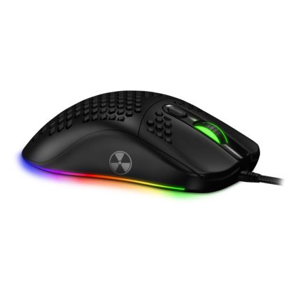 CONNECT IT CMO-5511-BK - LED RGB Ratón gaming con cable 200-12800 DPI negro