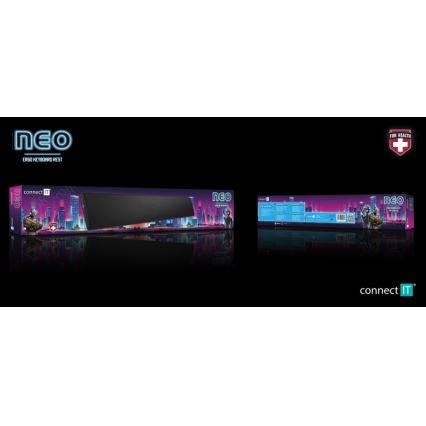 CONNECT IT CMP-3590-LG - Alfombrilla ergonómica para teclado negro