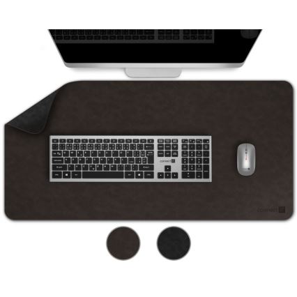 CONNECT IT CMP-4030-LG - Alfombrilla reversible para teclado y ratón 90x40 cm negra/marrón