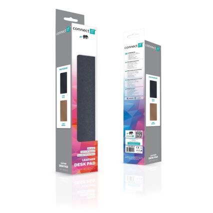 CONNECT IT CMP-4040-LG - Alfombrilla reversible para teclado y ratón 90x40 cm azul/marrón