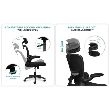 CONNECT IT COC-2500-BK - Silla de oficina ForHealth DeltaPro negro