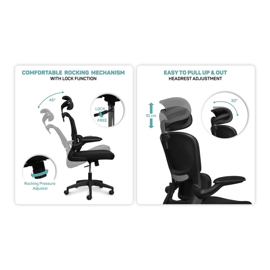 CONNECT IT COC-2500-BK - Silla de oficina ForHealth DeltaPro negro