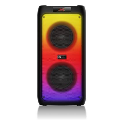 CONNECT IT HSP-3050-BK - Altavoz inalámbrico LED con un micrófono 60W/5V 4500 mAh negro + control remoto