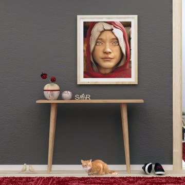 Consola DESIDERO 74x100 cm marrón