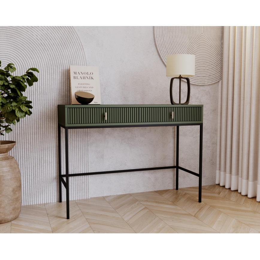 Consola SUE en verde y negro