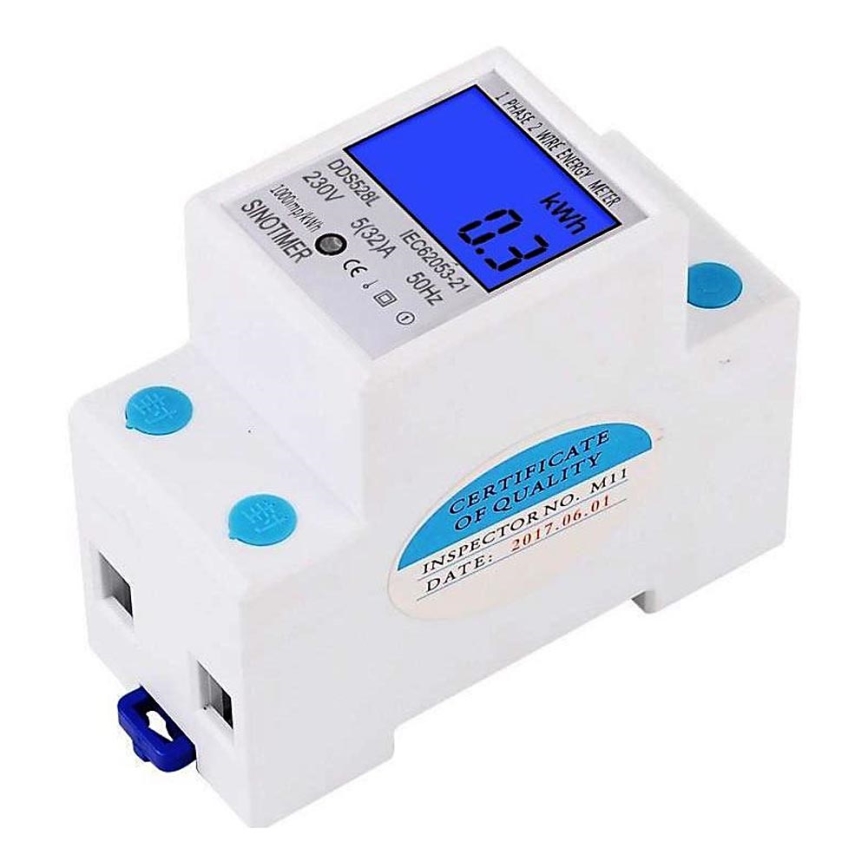 Contador monofásico digital para riel DIN DDS528L