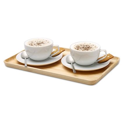 Continenta C3287 - Bandeja para servir 34x21 cm madera de caucho