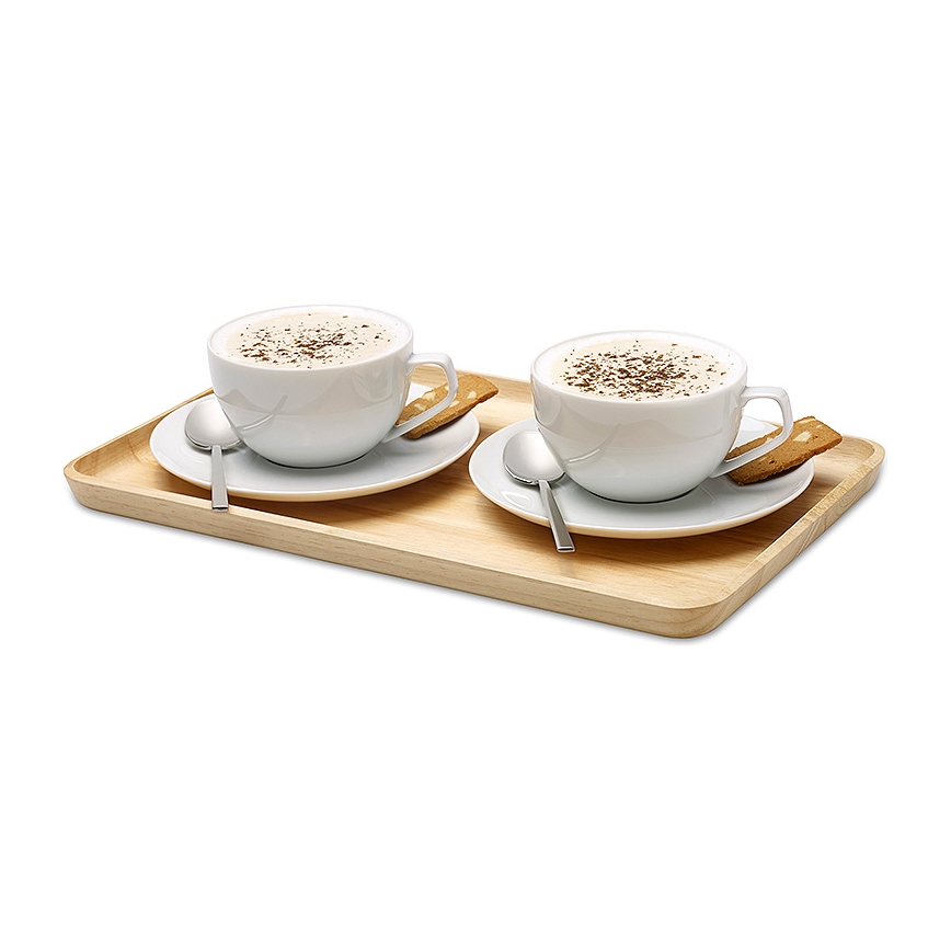 Continenta C3287 - Bandeja para servir 34x21 cm madera de caucho