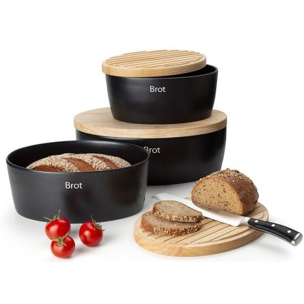 Continenta C3730 - Panera 13,5x30 cm negro/beige