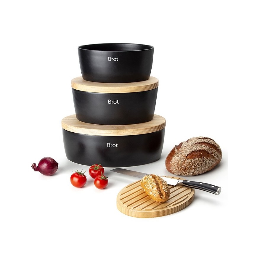 Continenta C3730 - Panera 13,5x30 cm negro/beige