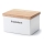 Continenta C3950 - Tarro cerámico para alimentos con tapa 17,5x13,5x11 cm caucho