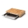Continenta C4026 - Tabla de cortar de cocina con cuenco 39x27 cm madera de caucho