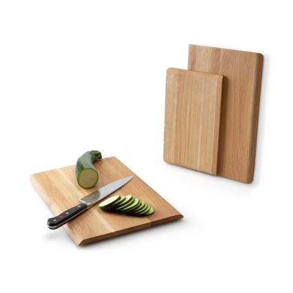 Continenta C4120 - Tabla de cortar de cocina 24x16 cm roble