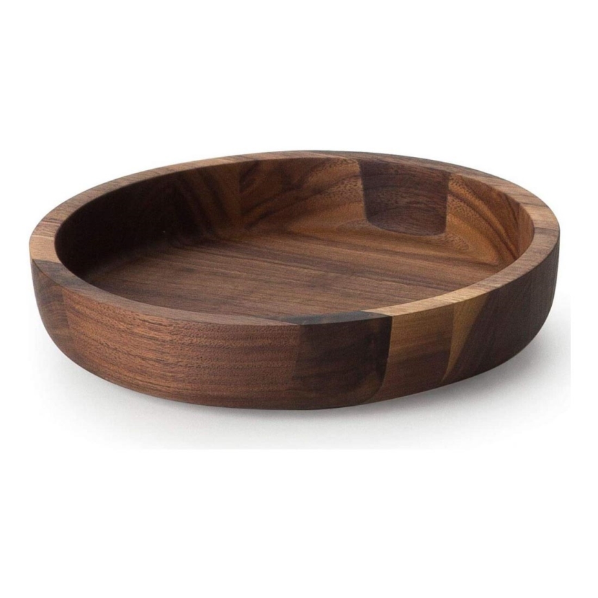 Continenta C4233 - Cuenco de madera 20x4,3 cm nogal