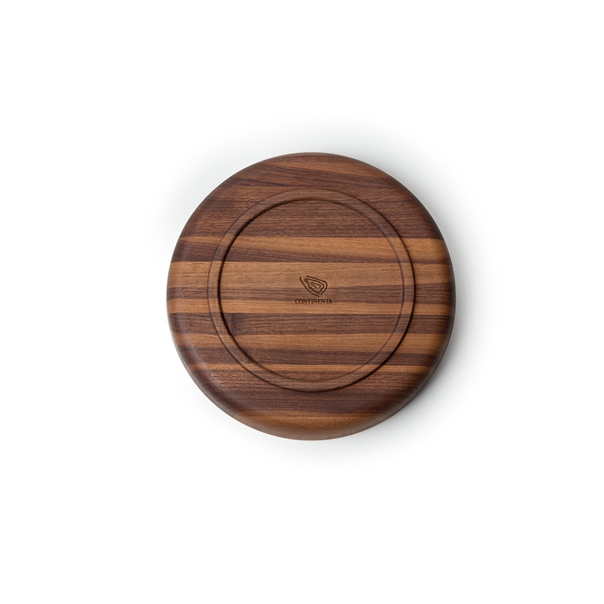 Continenta C4234 - Cuenco de madera 25x4,8 cm nogal