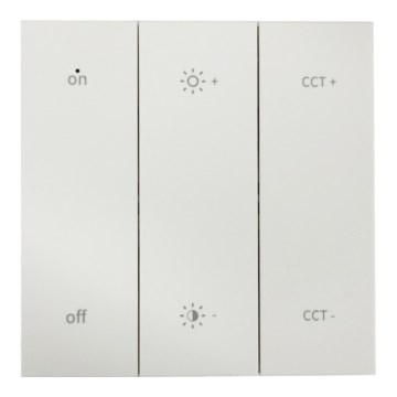 Control remoto de pared SHAPE 2xAAA blanco