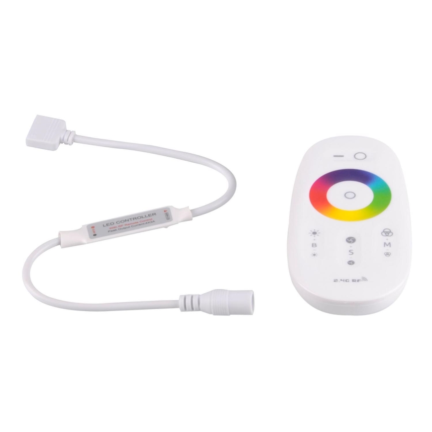 Control remoto para RGBW LED tiras 12-24V 2,4GHz 2xAAA + control remoto