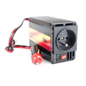 Convertidor de tensión 200W/12/230V + USB