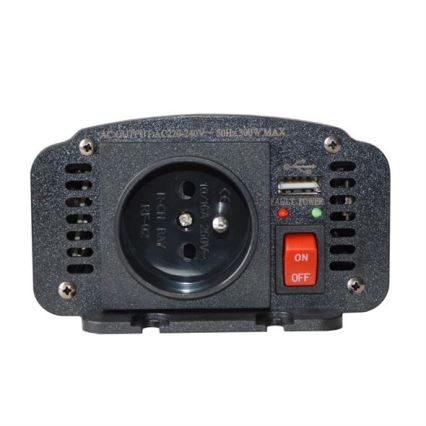 Convertidor de tensión 300W/12/230V + USB