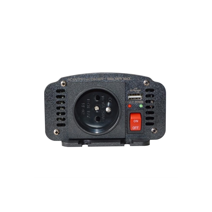 Convertidor de tensión 300W/12/230V + USB