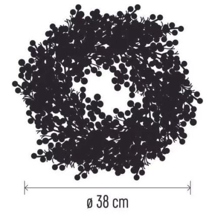 Corona de Navidad LED 20xLED/3xAA blanco cálido